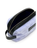 Plush logo tag wash bag