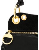 whipstitch panelled tote bag