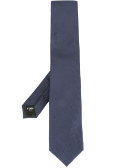 FF monogrammed jacquard necktie