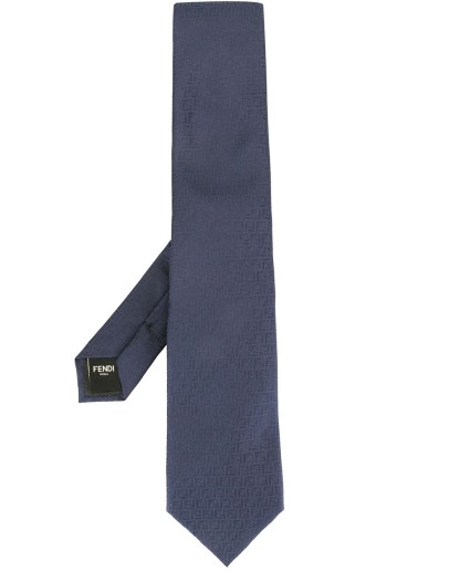 FF monogrammed jacquard necktie