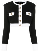 cropped two-tone jacket