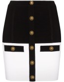 two-tone mini skirt