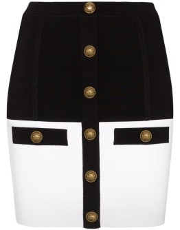 two-tone mini skirt