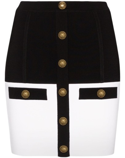 two-tone mini skirt
