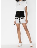 two-tone mini skirt