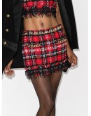 sequin tweed mini skirt