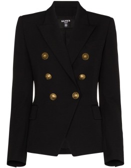 button-embellished blazer