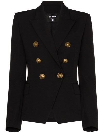 button-embellished blazer