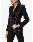 button-embellished blazer