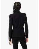 button-embellished blazer