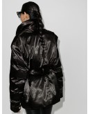 tie-waist padded jacket