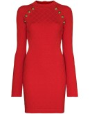 fitted knitted mini dress