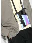 Aurora reflective messenger bag