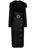 exaggerated collar shearling coat