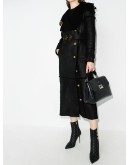 exaggerated collar shearling coat