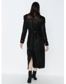 exaggerated collar shearling coat