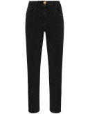 high-waist slim-leg jeans