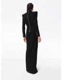 button-embellished maxi dress