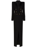 button-embellished maxi dress