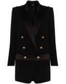 peak-lapel blazer dress