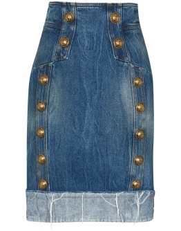 double-breasted pencil skirt