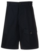 pocket detail wide-leg shorts
