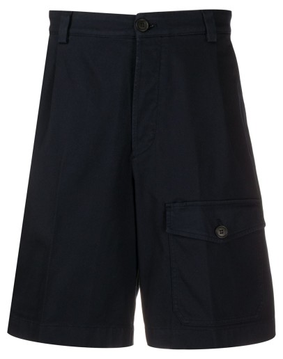 pocket detail wide-leg shorts