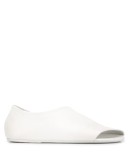 open toe wrap over loafers