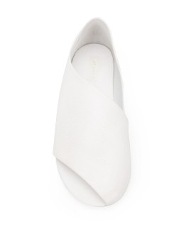 open toe wrap over loafers