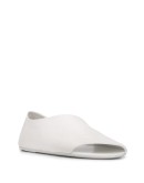 open toe wrap over loafers