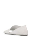 open toe wrap over loafers