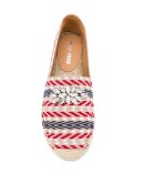 embellished striped espadrilles