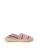 embellished striped espadrilles