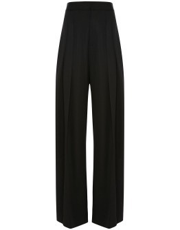 buckled wide leg trousers