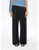 buckled wide leg trousers