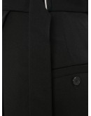buckled wide leg trousers
