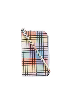 ziparound grid wallet