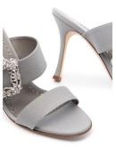 Gable Jewel 90 double strap mules