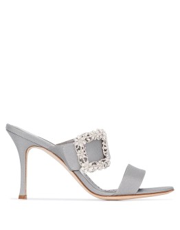 Gable Jewel 90 double strap mules