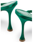 Nudosa 105mm crystal-embellished mules