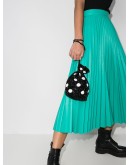beaded polka-dot bucket bag