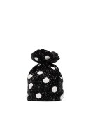beaded polka-dot bucket bag