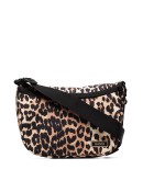 logo-patch leopard-print crossbody