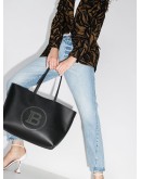 Shopping 37 logo-embossed tote bag