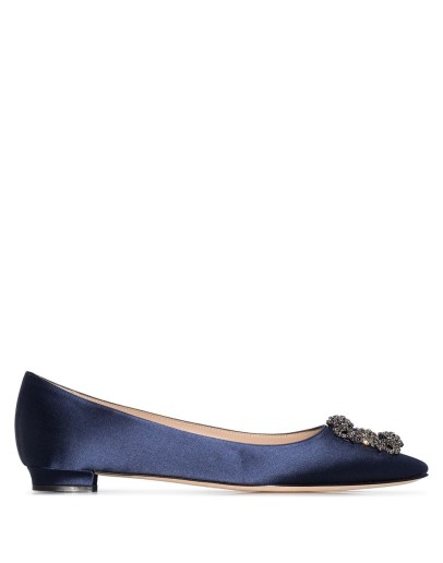Hangisi embellished-buckle ballerina shoes