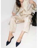 Maysale buckled flat mules