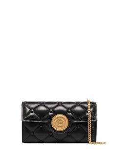 chain-trimmed leather mini bag