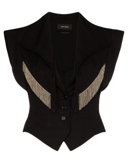 Udalia fringed waistcoat