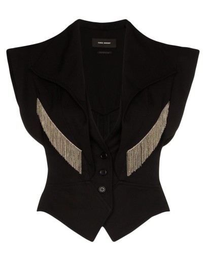 Udalia fringed waistcoat