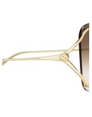 square-frame gradient sunglasses